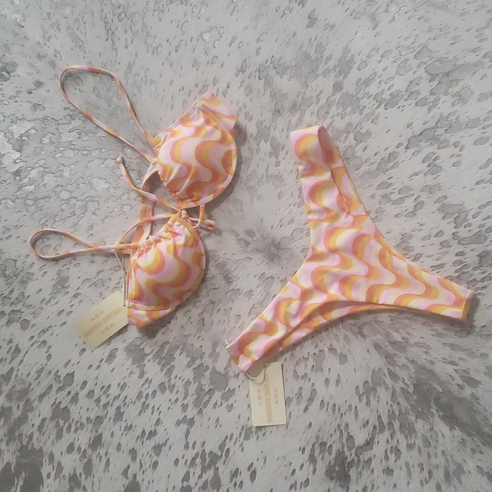 Aurelle High Waist Underwire Bikini SzXL NWT